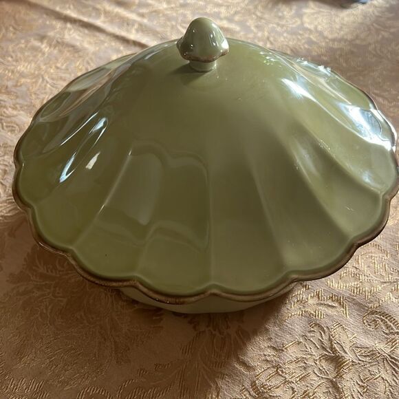 Casafina Casa Stone Covered Casserole Dish - Autumn Waves Portuguese Stoneware. - Picture 5 of 9